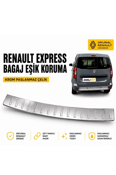 Renault Express Bagaj Eşik Çıtası Krom Orijinal MAİS 849931112R