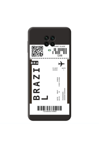 Other Xiaomi Redmi Note 9 Pro Brazil BRA Black Colored Silicone TPU Θήκη