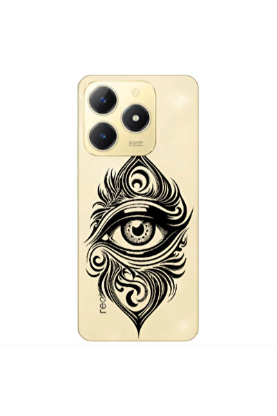 Other Realme C61 Eye patterned drawing Transparent Silicone TPU Θήκη