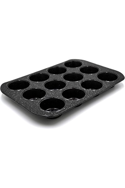 Prestige Deep Granite Non-Stick Muffin and Cupcake Pan with 12 Cavities Made ...