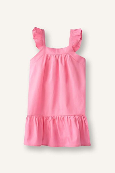 DeFacto Sleeveless Poplin Pink Dress Baby Girl I0491A526Hs