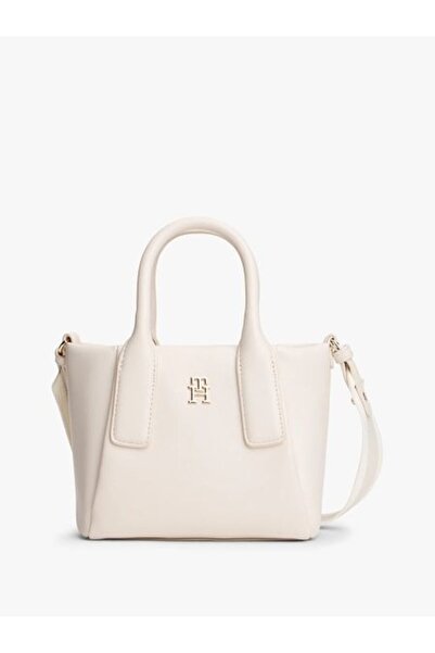 Tommy Hilfiger ESSENTIAL EKRU KADIN MINI TOTE ÇANTA