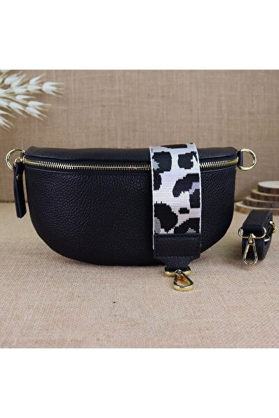 OEM Black Bag Waist Bag , two interchangeable straps, 25x17cm