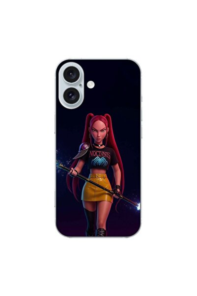 OEM Husa compatibila cu Apple iPhone 16 Silicon Gel Tpu Model KPop Demon Hunt...