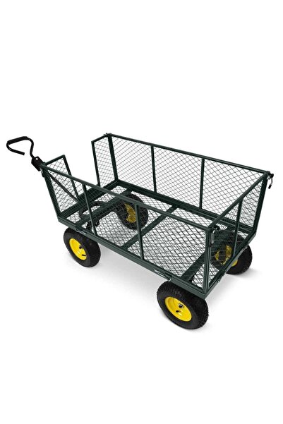 Humberg Cargo transport trolley, strong steel frame, inflatable wheels with v...