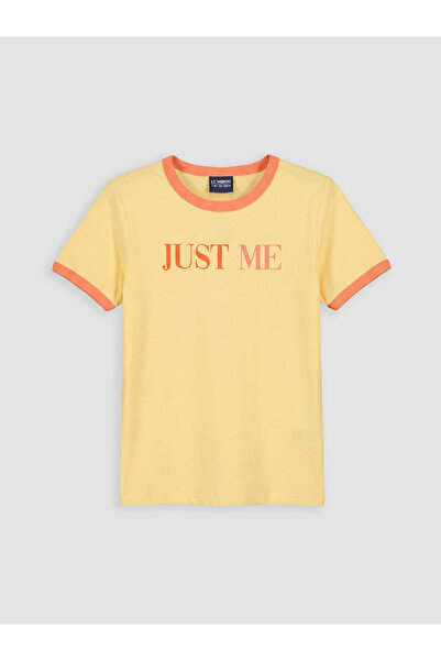 LC Waikiki Tricou de fete cu guler rotund și imprimeu
