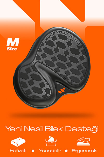 Wuub Siyah Mouse Ergonomik Bilek Desteği Medium