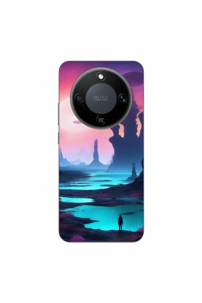 OEM Husa compatibila cu Honor Magic8 Lite Silicon Gel Tpu Model Mystic Planet