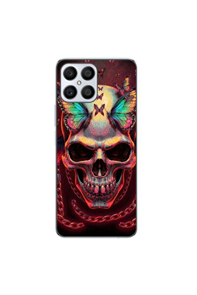 OEM Θήκη συμβατή με Honor X8 4G από σιλικόνη gel TPU, με ολογραφικό κρανίο κα...