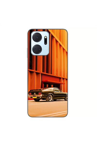 OEM Husa compatibila cu Honor X7a Silicon Gel Tpu Model Mustang Sunset