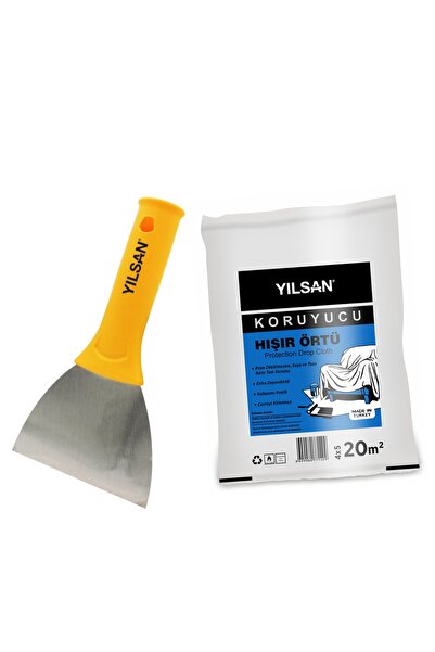 Tadilat Seti - 12 CM Spatula ve 20 metrekare Hışır örtü koruyucu örtü eşya koruma