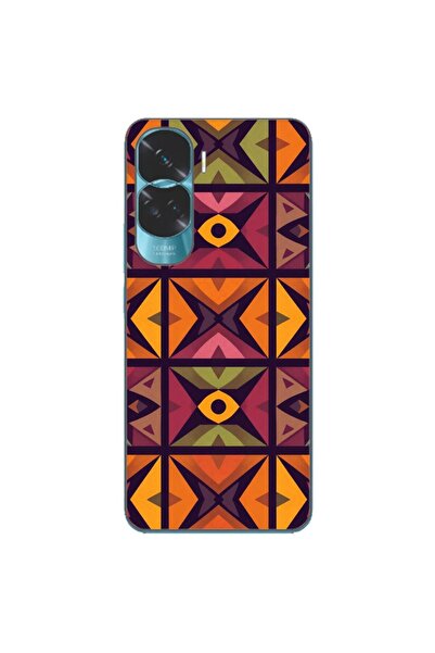 OEM Husa compatibila cu Honor 90 Lite 5G Silicon Gel Tpu Model Tribal Retro S...