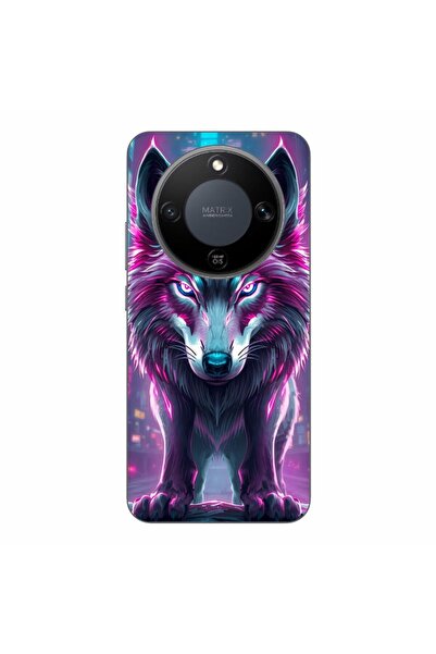 OEM Husa compatibila cu Honor Magic8 Lite Silicon Gel Tpu Model Cyberpunk Wolf