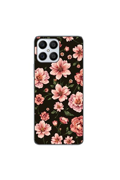 OEM Husa compatibila cu Honor X8 4G Silicon Gel Tpu Model Pink Spring Flowers