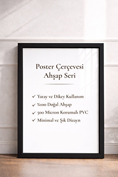 Nuvori 50 x 70 Ahşap Boş Çerçeve - Uzun Ömürlü İstenilen ölçüde YATAY ve DİKE...