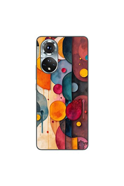 OEM Husa compatibila cu Honor 50 Silicon Gel Tpu Model Abstract Shapes and Co...