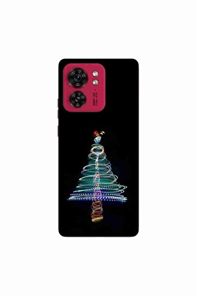 OEM Husa compatibila cu Motorola Edge 40 Silicon Gel Tpu Model Craciun Brad Neon