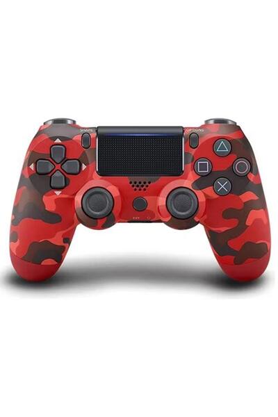 Mi7a Doubleshock PS4 Uyumlu Kablosuz Titreşimli Oyun Kolu (Kamuflaj Desenli G...