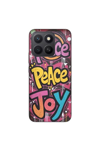 OEM Husa compatibila cu Honor X8c Silicon Gel Tpu Model Peace and Joy Graffiti