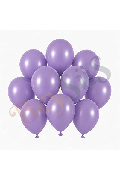 BeySüS Lavender Color Latex Retro Balloons (13 cm) - 10 Pieces