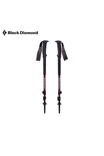 BLACK DİAMOND عصي المشي لمسافات طويلة 62-125 سم - أحمر