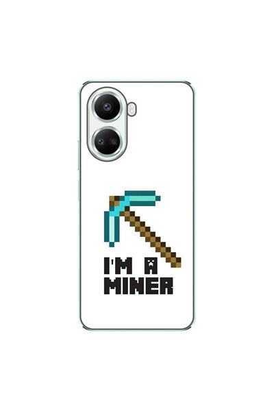 OEM Калъф, съвместим с Huawei Nova 10 SE, силиконов гел TPU, с шарка Minecraf...