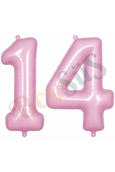 BeySüS 14 Foil Balloons in Pink Color (76 cm)