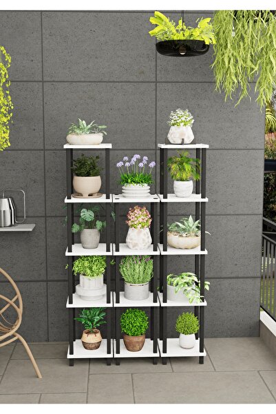 Remaks Atlas Çok Katlı Basamak Saksılık Çiçeklik Standı | Dekoratif Modüler B...