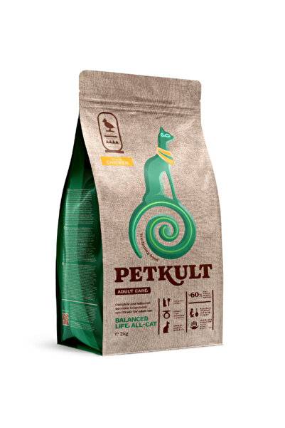 PetKult Dry cat food Adult Care, Balanced Life All-Cat, with Chicken, 2kg
