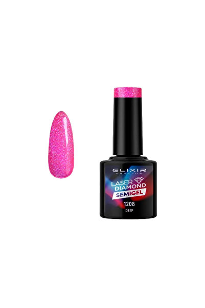 Elixir LASER DIAMOND SEMI GEL (ΗΜΙΜΟΝΙΜΟ ΒΕΡΝΙΚΙ) -1208 (DEEP) 8ML