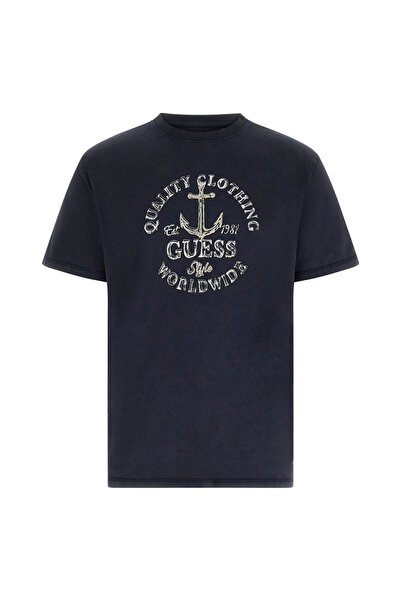 Guess Tricou albastru pentru bărbați
