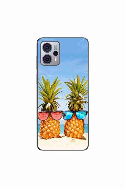 OEM Husa compatibila cu Motorola Moto G23 Silicon Gel Tpu Model Beach Pinneaples