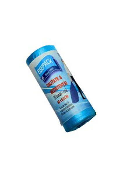 Egepack Set de 5 Role Saci - Albastri Menajeri / de gunoi 35 L, Selectiva pen...