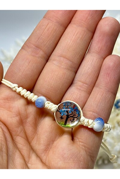 gemsartdeco Blue Stone Epoxy Children's Bracelet 1 Piece