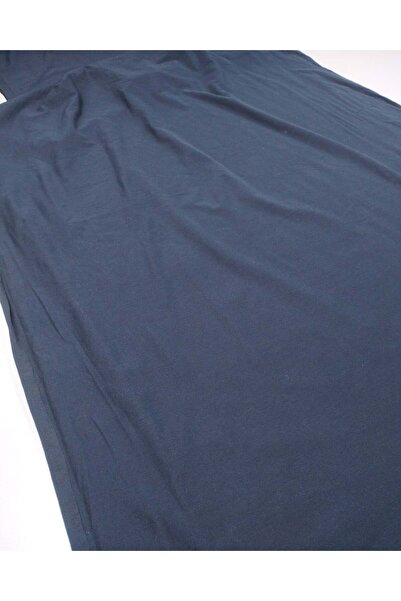 Kumaş Parça Navy Blue Combed Cotton Knitted Fabric, Tight Knitted, Full and S...