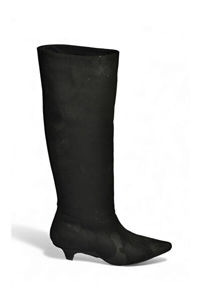 LC Waikiki Nevavm Black Women's Boots with Difference V404012302