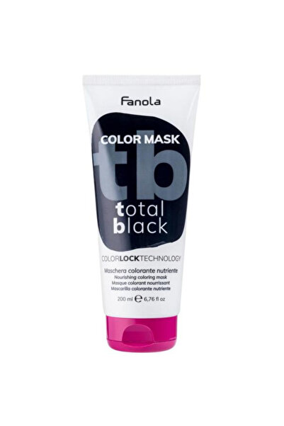 Fanola Masca Coloranta - Color Mask Total Black, 200 ml