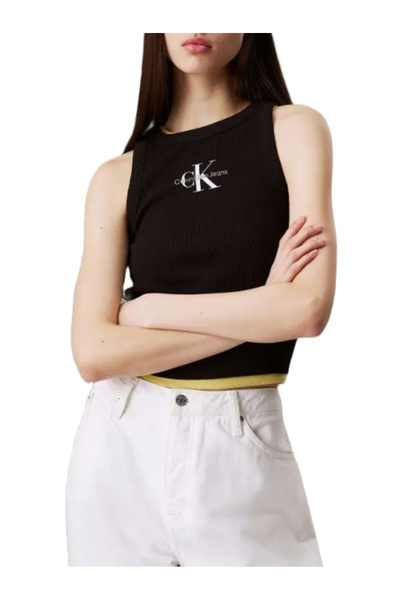 Calvin Klein Γυναικείο Monologo Tank Top Μαύρο J20J225301-BEH