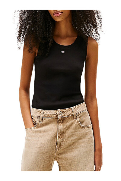 Tommy Hilfiger Γυναικείο Essential Tank Top Μαύρο Tommy Jeans DW0DW20673-BDS