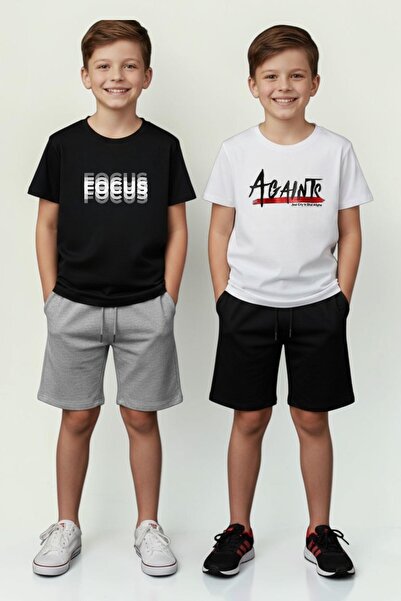 han elegant 4-dijelni letnji set za decu: kapri pantalone i majica