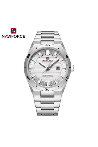 Naviforce Çelik Kordon Analog Kol Saati Gümüş Gri