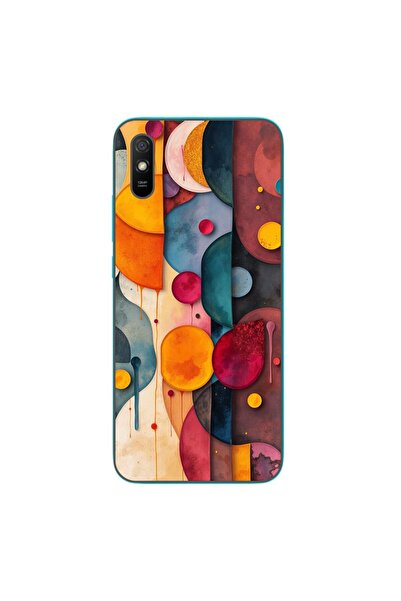 OEM Husa compatibila cu Xiaomi Redmi 9A Silicon Gel Tpu Model Abstract Shapes...