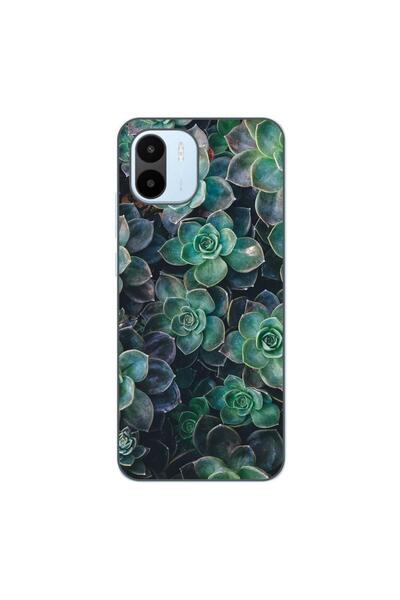 OEM Case compatible with Xiaomi Redmi A1 Silicone Gel Tpu Rock Flowers Pattern