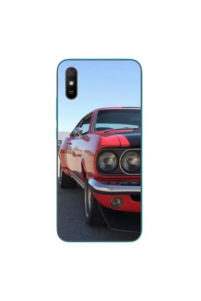 OEM Калъф, съвместим с Xiaomi Redmi 9A, силиконов гел TPU модел Червен мускул...