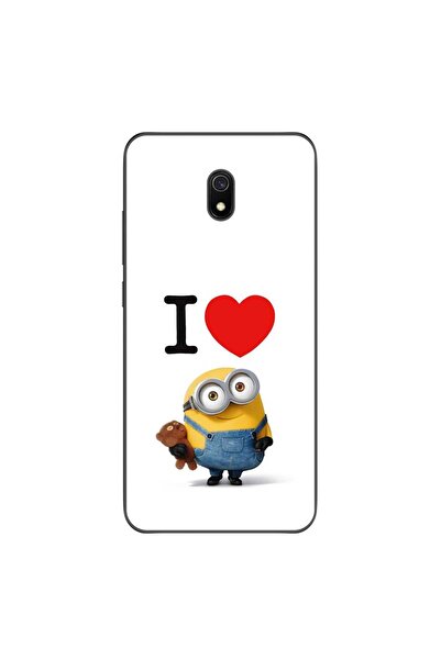 OEM Husa compatibila cu Xiaomi Redmi 8A Silicon Gel Tpu Model I Love Minions