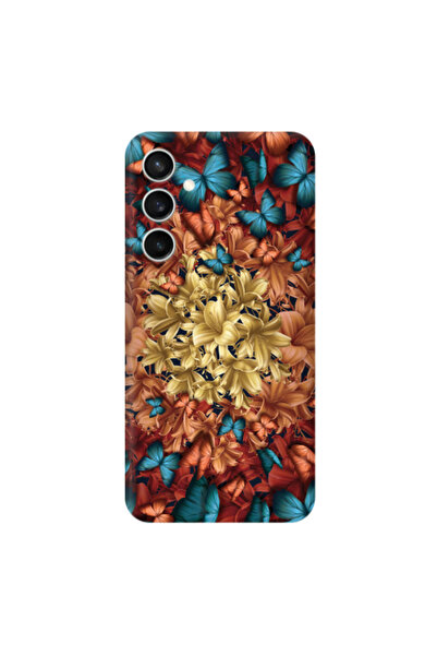 Other Samsung S24 Plus Blue butterflies Transparent Silicone TPU Θήκη