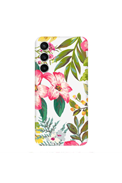 Other Samsung S24 Plus Red laves Transparent Silicone TPU Θήκη