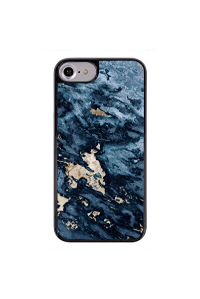Other Apple iPhone 7 Marble Blue Gold Black Glossy Θήκη