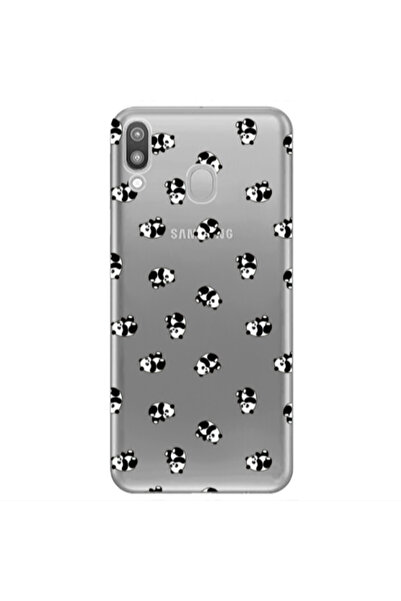 Other Samsung M20 Small Pandas Transparent Silicone TPU Θήκη