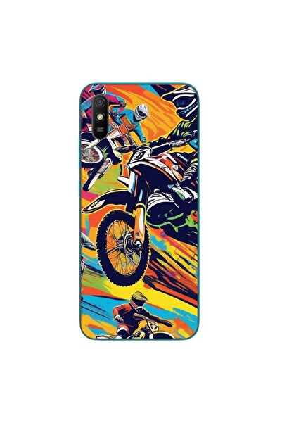 OEM Husa compatibila cu Xiaomi Redmi 9A Silicon Gel Tpu Model Motocross Pop Art